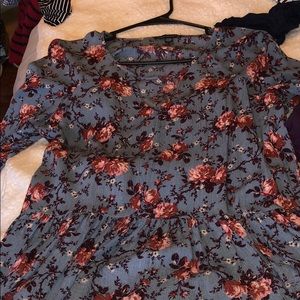 Floral Peplum Top